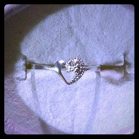 Natural Blue Color Change 925SS Promise Ring - Picture 1 of 2